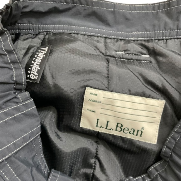 LL Bean Unisex Kids Snow Pants Reinforced Knee Lined Gray KIDS 12 Style# 0 BLP2 - Picture 12 of 13